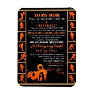 Till min Mamma-gåva, Mamma och son, Ice Hockey Mam Magnet