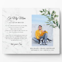 Till min mamma | Grönt minnesfoto