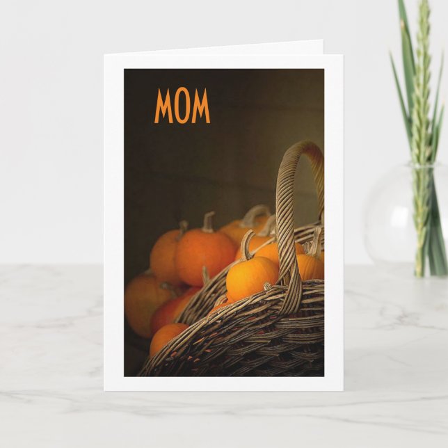 TILL MIN MAMMA VID THANKSGIVING=GRATEFUL FÖR DIG HELGKORT (Framsida)