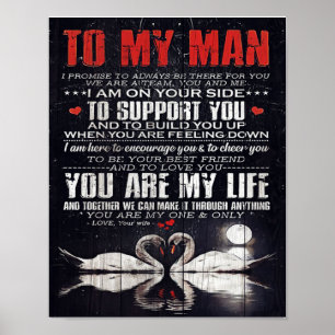 Till min man-gåva, Personlig till min Make Poster