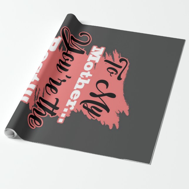 Till min Mor är du den bästa | Gåvor till Mor Presentpapper (Utrullad)