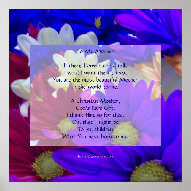 Till min Mor Poster (Framsidan)