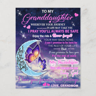 Till min mordotter Butterflies Birthday Gift Idea Flygblad