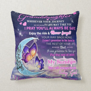 Till min mordotter Butterflies Birthday Gift Idea Kudde