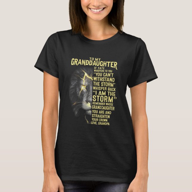 Till min mordotter din Kärlek morfar T Shirt (Framsida)