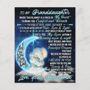 Till min mordotter Elephant Birthday Gift Idea Flygblad