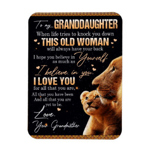 Till min mordotters gåva från mormor, Lejona Äl Magnet