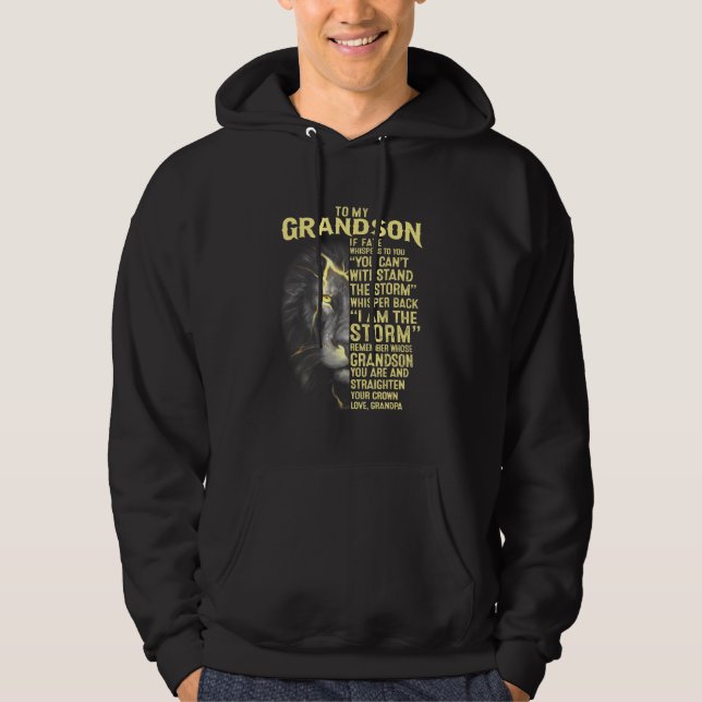 Till min morson din Kärlek morfar Hoodie (Framsida)