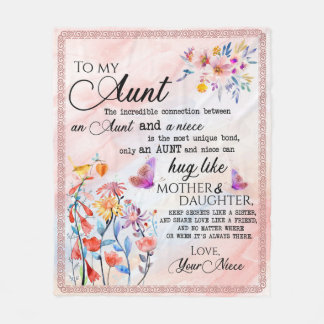 Till min Moster-gåva från Niece Fleecefilt