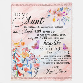 Till min Moster-gåva från Niece Fleecefilt