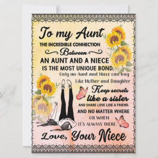 Till min Moster-gåva, solrosgåva från Niece