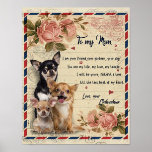 Till min Moster-Hund-blomma, Moster-födelsedagspre Poster