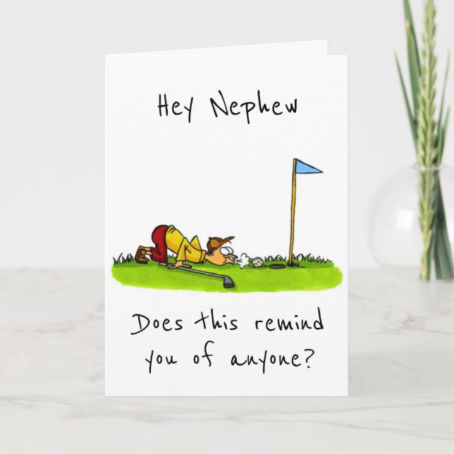 TILL MIN *NEPHEW* PÅ DITT BIRTHDAY-KORT KORT (Framsida)