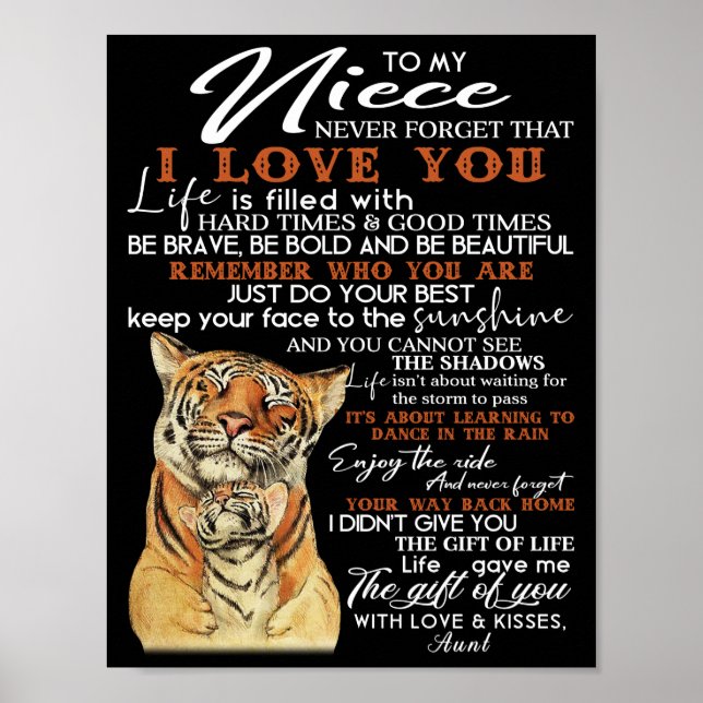 Till min Niece Poster (Framsidan)