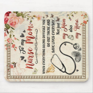 Till min Nurse Mamma-gåva, Blommigt Kärlek Brev ti Musmatta