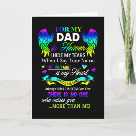 Till min pappa i himlen döljer jag mina tårar fade kort