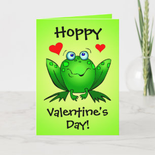 Till min Princess Hoppy Valentiness Tecknad Frogs Helgkort