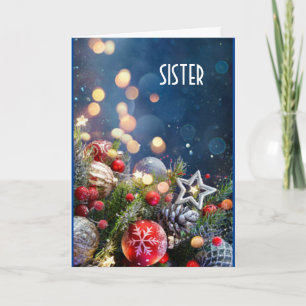 TILL MIN SISTER PÅ CHRISTMAS=LETS HAR JAG NÅGRA RO HELGKORT