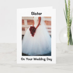TILL MIN SISTER PÅ HENNES BRÖLLOPSDAG - MÖHIPPA FO KORT