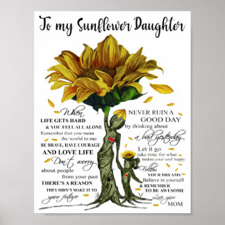 Till min solrosdotter poster