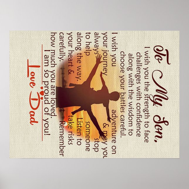 Till min son | Brev med stor vikt | Poster (Framsidan)