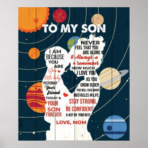 Till min son från mamma poster