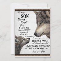 Till min son Gift, Mamma och son, Kärlek Brev till