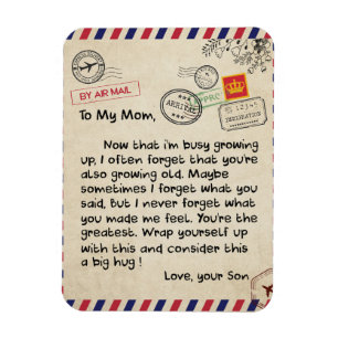 Till min son Gift, Mamma och son, Kärlek Brev till Magnet