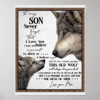 Till min son Gift, Mamma och son, Kärlek Brev till