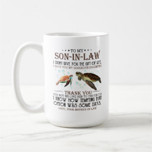 Till min son i lag kaffemugg