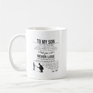 Till min son Mugg, Gift från Pappa Kaffemugg