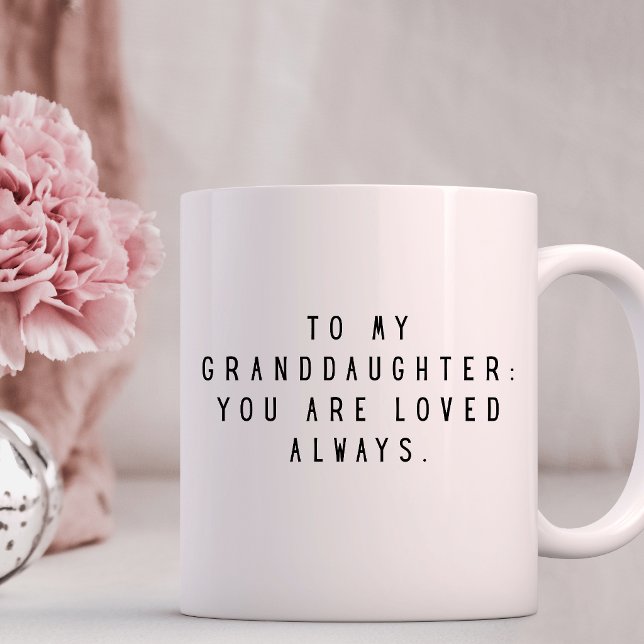 Till min sondotter DU ÄR ÄLSKAD Alltid  Kaffemugg (Skapare uppladdad)