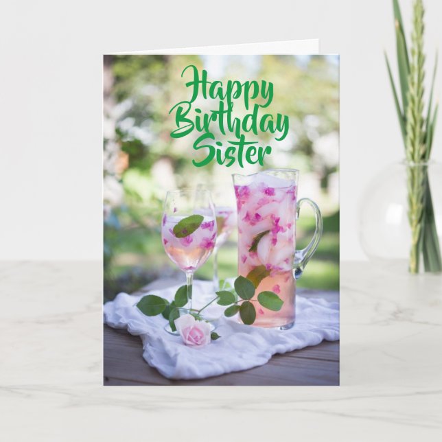 TILL MIN **SPECIELL SISTER** PÅ DITT BIRTHDAKORT KORT (Framsida)