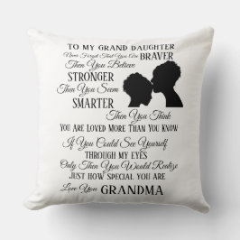Till min stora dotter från Mamma Dekorativ kudde