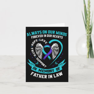Till min svärfar minnes Suicide Awareness Pr Kort
