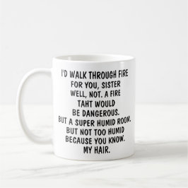 Till min syster kaffemugg, rolig systergåva, kaffemugg