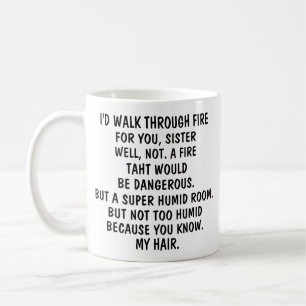 Till min syster kaffemugg, rolig systergåva, kaffemugg