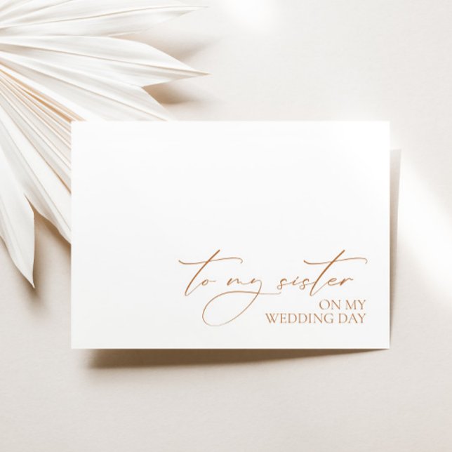 "Till min syster på min Bröllopsdag", Bröllop-medd (Skapare uppladdad)