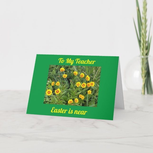 TILL MIN **TEACHER** I PÅSK HELGKORT (Framsida)