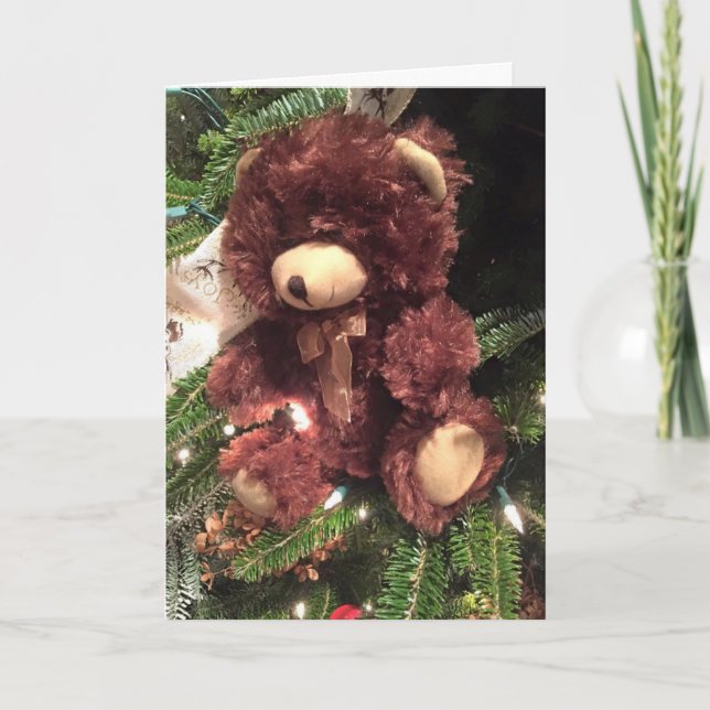 TILL **MIN TEDDYBEAR**-GOD JUL HELGKORT (Framsida)