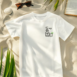 Till min tequila, minimalistisk, Roligt par matchn T Shirt