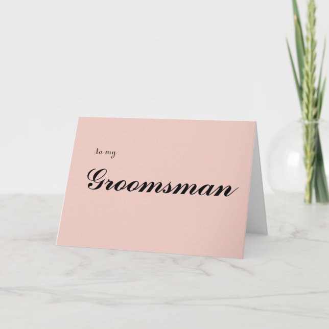 till min Trolovmans Tacksamhetskort Tack Kort (Framsida)