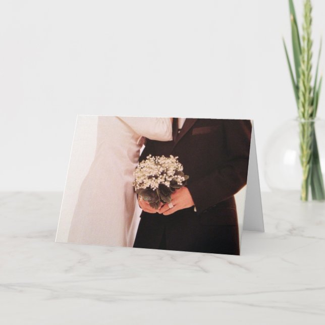 TILL MIN TVÅ SISTER/BÄSTA VÄNNER PÅ BRÖLLOPSDAG KORT (Framsida)