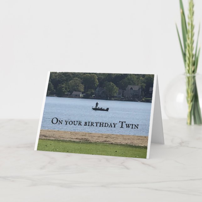 TILL MIN "TWIN BROTHER" PÅ DITT BIRTHDAY-KORT KORT (Framsida)