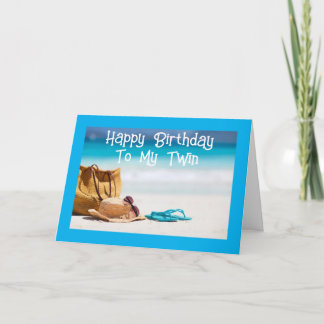 **TILL MIN TWIN** DU FÖRTJÄNAR EN "UNDERBAR BIRTHD KORT