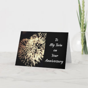 TILL MIN **TWIN** FIREWORK PÅ DITT ÅRSDAGAR KORT