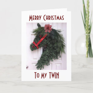TILL MIN "TWIN" I CHRISTMAS=SPECIELLA MEMORIER HELGKORT