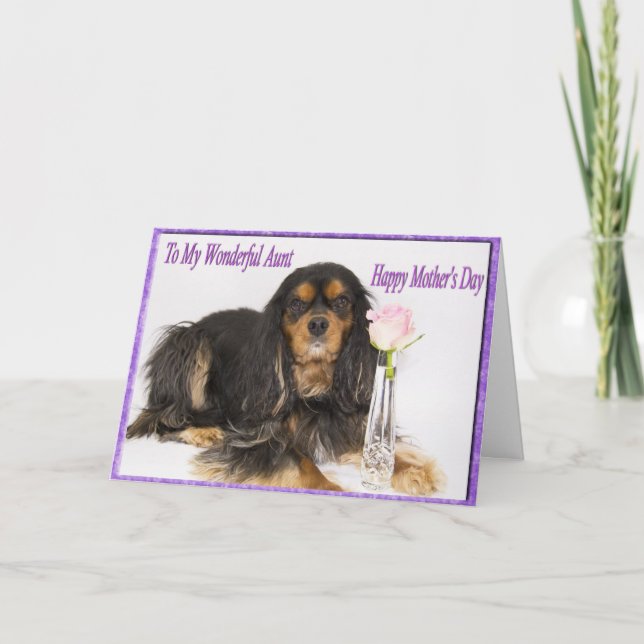 Till min underbara faster på mors dag-kort kort (Framsida)
