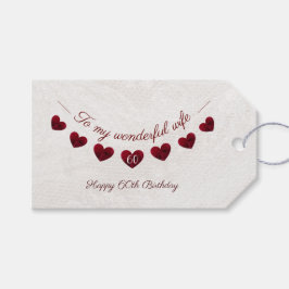 Till min underbara fru 60-årsromantik presentetikett