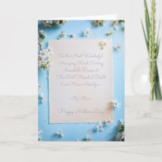 Till min underbara Morsa på Mors dag Kort